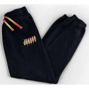 Boys Nike Jordan Fleece Jogger Pants Black Sz Large 12-13